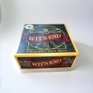 Wit’s End Board Game Challenge Your Mind Gold Seal Excellence Complete LNC
